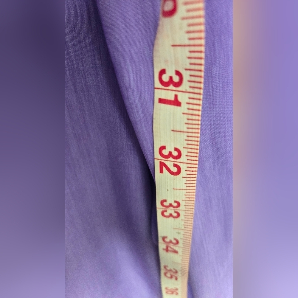 Vintage 80's Short Sleeve Button down Short Romper Purple - Picture 4 of 6
